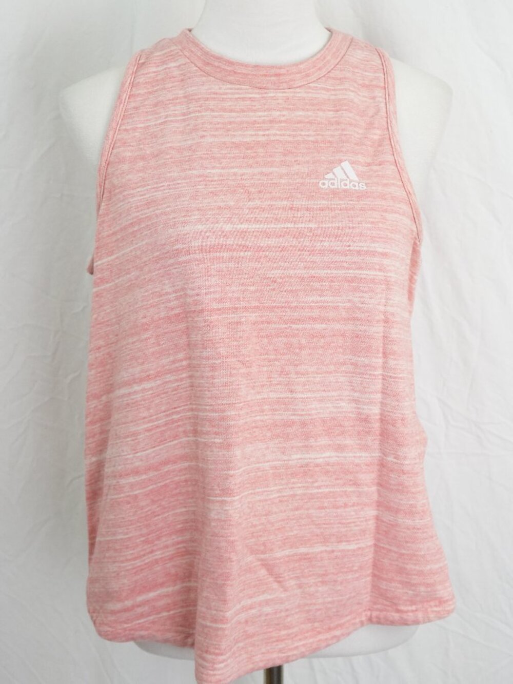 LNC Adidas Sweatshirt Tank Top Womens Large Pink Athletic Sporty Exercise Shirt